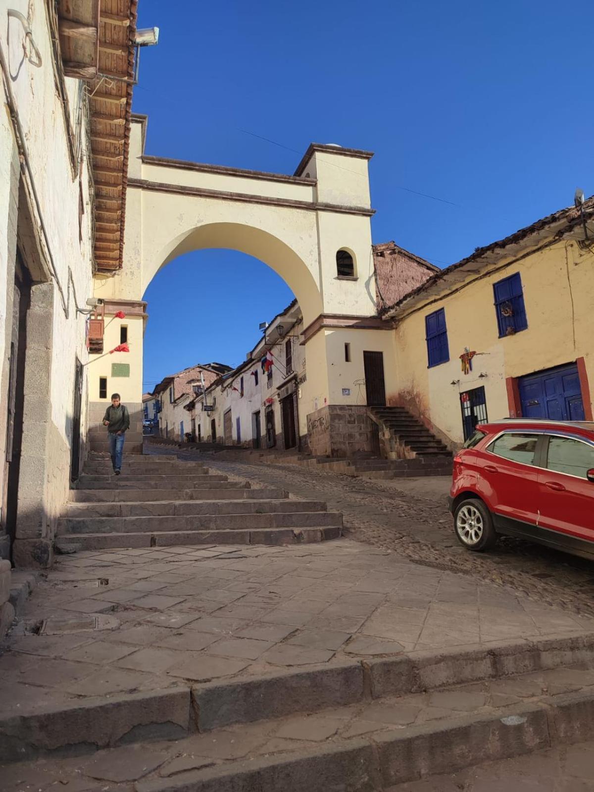Hostal Con Vista A La Ciudad Santa Ana Cusco Exteriör bild